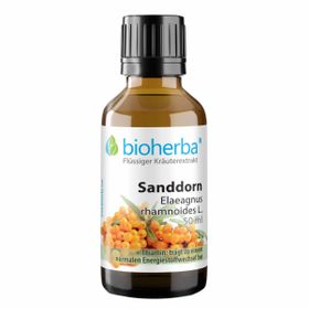 Bioherba Sanddorn  Elaeagnus rhamnoides L.  Tropfen  Tinktur Extrakt