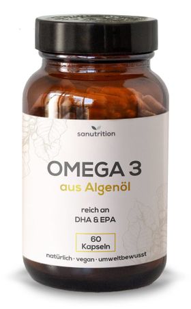 Sanutrition® - Omega-3 aus Algenöl 500 mg