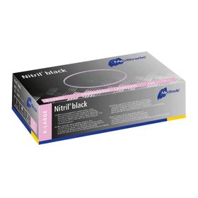 10x Meditrade Nitril® black Nitrilhandschuhe in schwarz