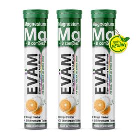 EVÄM Magnesium + B Komplex Brausetabletten - 3 Set