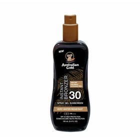 Australian gold instant bronzer spray gel spf30