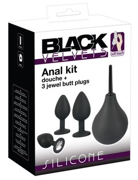 4-teiliges Analtoy-Kit | Für Fortgeschrittene und Einsteiger  | Black Velvets
