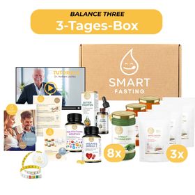 Smart Fasting® BALANCE THREE Fastenbox - 3 Tage - vegan, natürlich - Fasten nach Buchinger