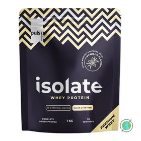 Puls Nutrition  Whey Isolate Proteindrink mit Vanillegeschmack