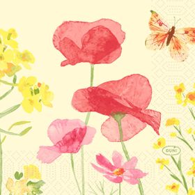 20x Serv.24x24 3lg 1/4 Poppy Field 50P.