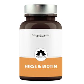 Hirse und Biotin Tabletten von VitaminFuchs