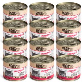 Dogs’n Tiger Adult Premium Katzenfutter Schmaus, Rind