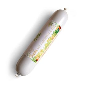 PERRO Delikatessrollen Menü Huhn, Karotten & Reis - Hundewurst Alleinfutter