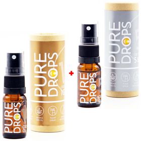 PURE DROPS CBD ÖL Bundle 5% + 10% (1.380mg) Vollspektrum aus Österreich