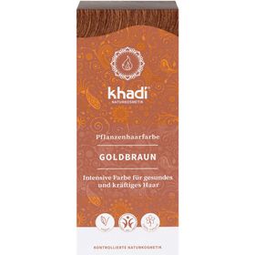 khadi Natural Cosmetics Pflanzenhaarfarbe Goldbraun 100 g