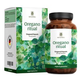 Carvacrol aus Oreganoöl + Vitamin A für das Immunsystem OREGANORITUAL 120 vegane Kapseln NATURTREU®