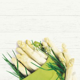 6x Bio-Dunisoft-Serv.40x40cm White Asparagus 60P.