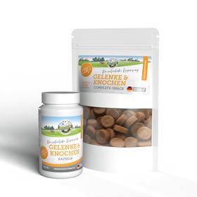 Bellfor Gelenke und Knochen Sparset für Hunde - Kapseln + Complete-Snack