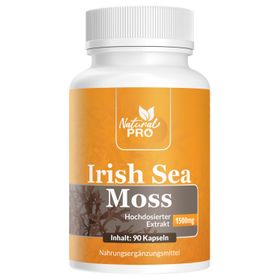 Irish Sea Moss Kapseln 1500mg | Hochdosierter Extakt aus Irischem Moos | Vegan