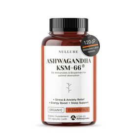 Nullure Bio Ashwagandha KSM-66 + Kapseln