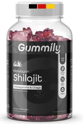 Gummily® Himalayan Shilajit Gummies mit Ashwagandha & Chaga Extrakt