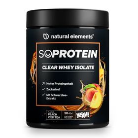 natural elements SoProtein Clear Whey Isolate Peach Iced Tea