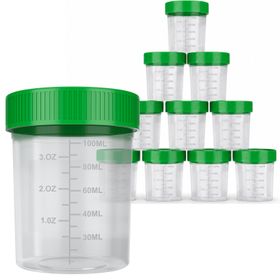 BMUT Urinbecher mit Schraubdeckel - Probenbecher 100ml
