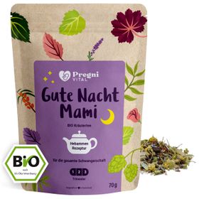 Gute Nacht Mami BIO Schwangerschaftstee mit Hopfen und Lavendel - von PregniVital®