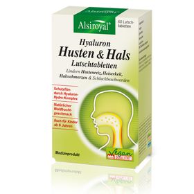 Alsiroyal Hyaluron Hustenreiz Lutschtabletten Doppelpack 60 Stück