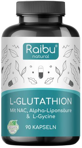 RAIBU L-Glutathion Kapseln Hochdosiert - mit NAC, Alpha-Liponsäure & L-Glycin