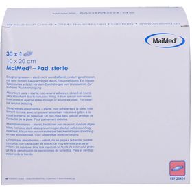 MaiMed Pad Saugkompressen steril 30 Stück 10 x 20 cm