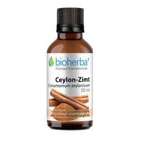Bioherba Ceylon-Zimt  Cinnamomum zeylanicum  Tropfen  Tinktur Extrakt