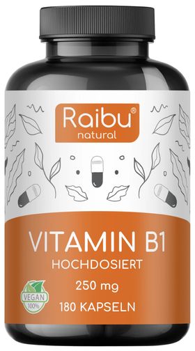 RAIBU Vitamin B1 Thiamin Kapseln Hochdosiert