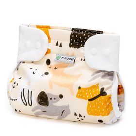 T-TOMI Orthopädisches Spreizhöschen für breites Wickeln - druckknöpfe Dogs (3-6 kg)