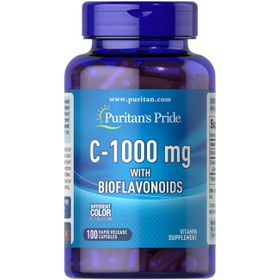 Puritan's Pride Vitamin C – 1000 mg mit Bioflavonoiden mit schneller Freisetzung