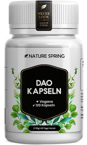 DAO vegane DiAminOxidase -  für bis zu 300.000 HDU pro Tag