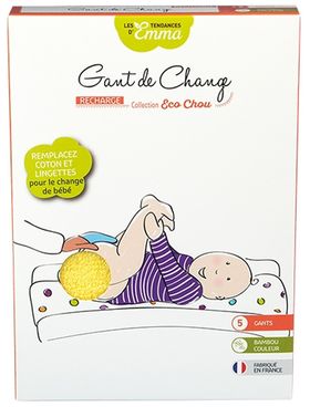 Emma Reinigungstücher Waschhandschuh Set Bamboo BUNT