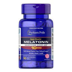 Puritan's Pride Melatonin 10 mg 90 schnell auflösbare Tabletten