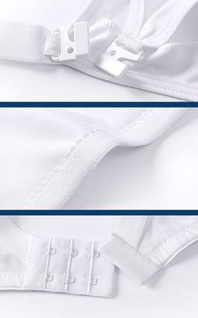 MYSANITY Still BH aus Baumwolle, vorgerformte C-Cup, Weiß