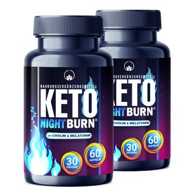 Saint Nutrition® KETO NIGHT BURN mit Melatonin | Ergänzung für Ihre Diät & Abnehmziele
