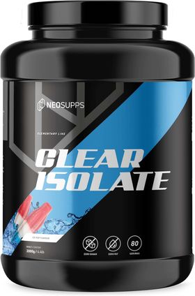 Neosupps Clear Whey Isolat Protein Pulver, 500g, Ice Pop Geschmack, Muskelaufbau, für Shakes