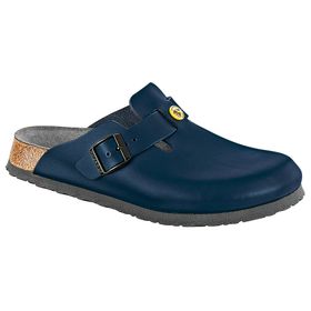 Birkenstock Boston ESD Pantolette blau normale Weite Gr. 40