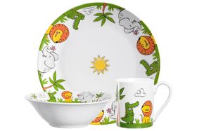 LEONARDO Kindergeschirr Bambini Elefant / Krokodil / Löwe  3-teilig