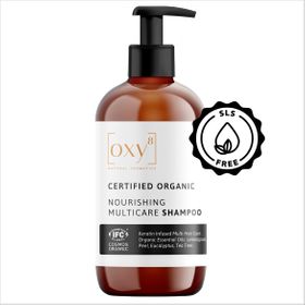 oxy8 Naturkosmetik NOURISHING MULTICARE SHAMPOO - Glänzendes Haar. Gegen Spliss und Schuppen.