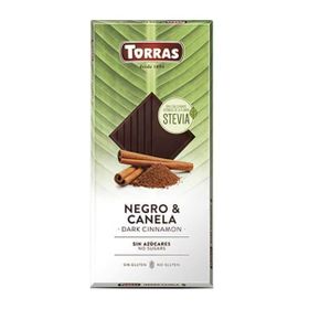 Torras Dark Cinnamon Chocolate with Stevia