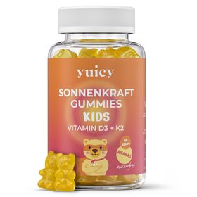 yuicy® Kids Sonnenkraft – Vitamin D3 + K2 Gummibärchen für Kinder
