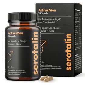serotalin® ACTIVE MEN – hochdosierte Vitamine für Männer | 60 Kapseln | Libido | Potenz