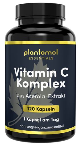 plantomol® Basics - natürliche Vitamin C Kapseln aus Acerola-Extrakt - 4-Monatsvorrat