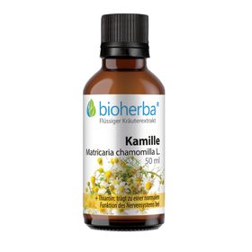 Bioherba Kamille  Matricaria chamomilla L.  Tropfen  Tinktur Extrakt