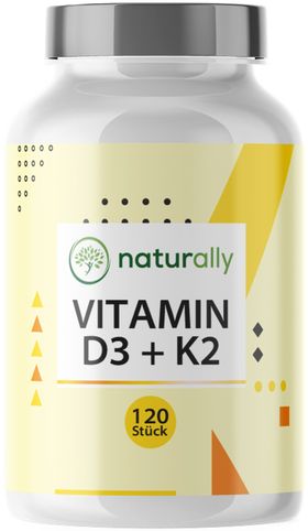 naturally Vitamin D3 + K2 | 5000 I.E. Vitamin D