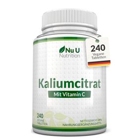 Nu U Nutrition Kaliumcitrat & Vitamin C Tabletten