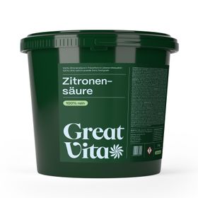 GreatVita Zitronensäure Pulver 5kg Eimer
