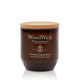 WoodWick ReNew Tomato Leaf & Basil Kerze groß