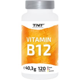 TNT Vitamin B12 - mit 1mg Vitamin B12 pro Kapsel (120 Kapseln) - vegan