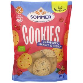 Sommer Cookies Cranberry Mandel Sesam glutenfrei